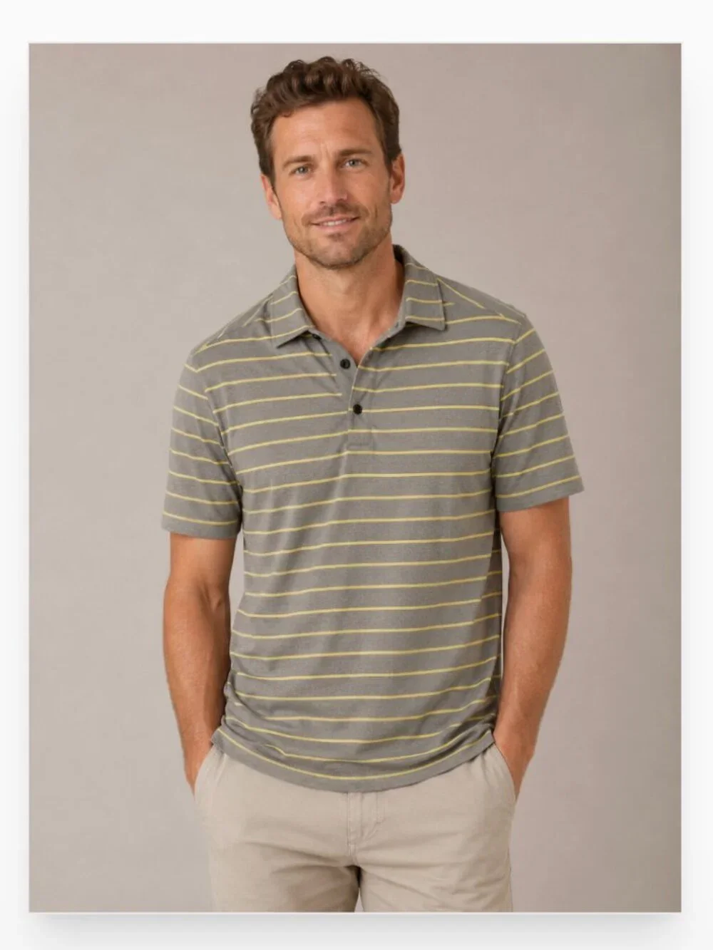 Lululemon Evolution Striped Polo Size Small EUC